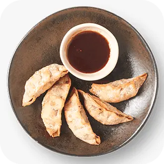 Duck gyoza