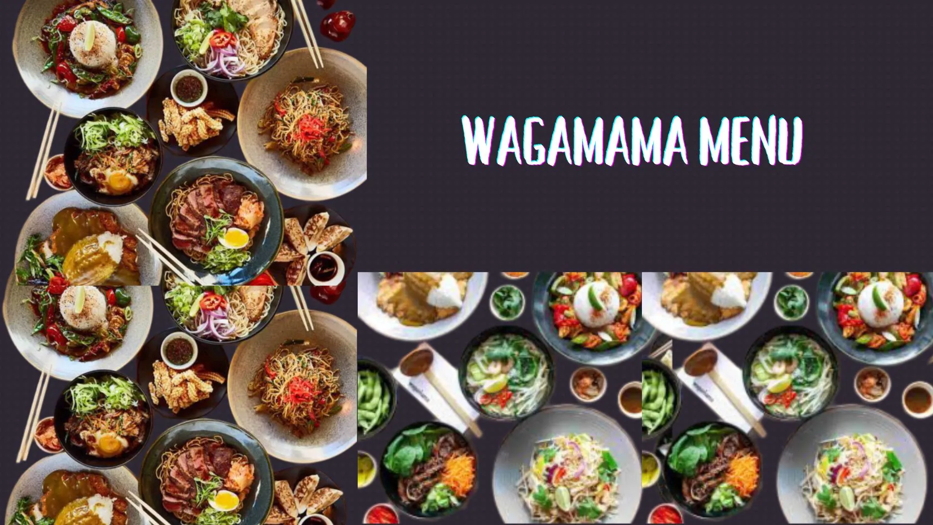 Wagamama Menu