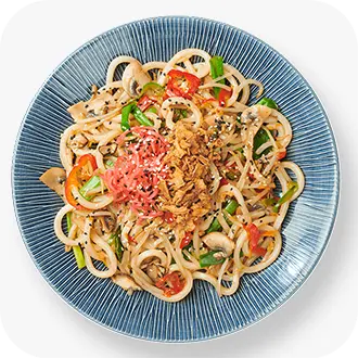 YAKI SOBA YASAI MUSHROOM WITH UDON NOODLES