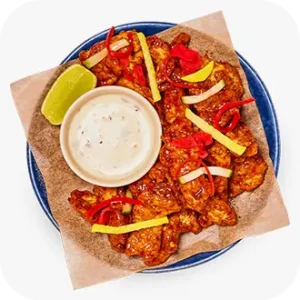 HOT SWEET FIRED VEGAN CHICKEN FIRECRACKER